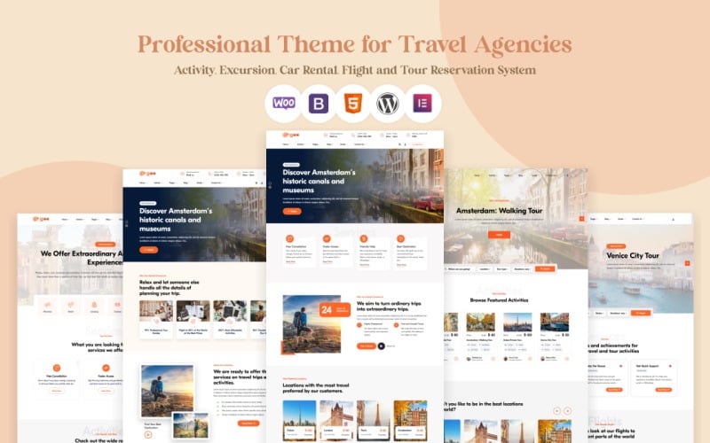 GooTravel - Tour and Travel Agency WordPress Theme theme free